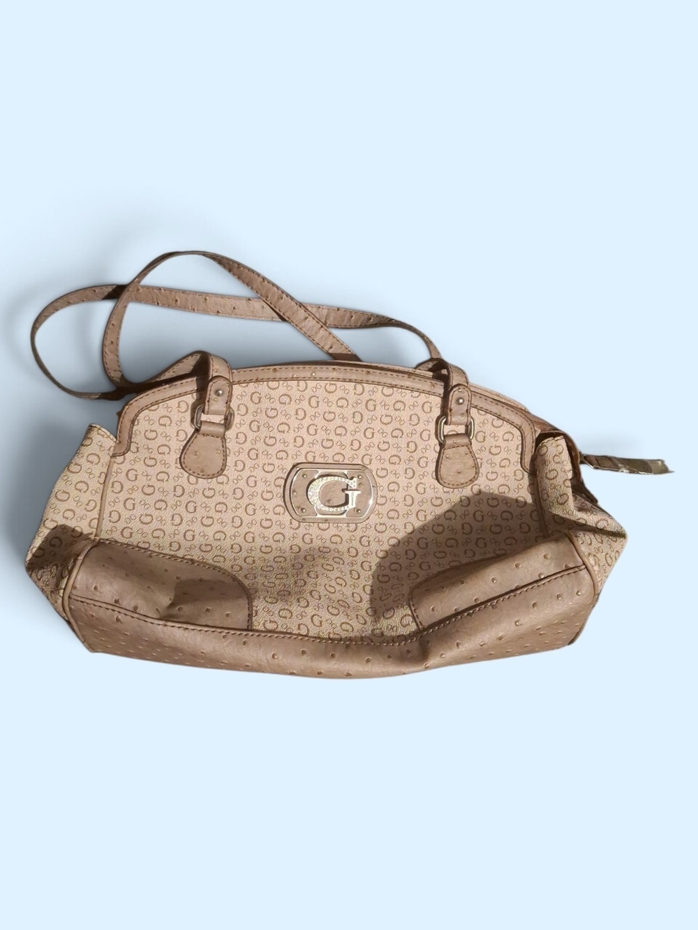 Monogram Beige Shoulder Bag